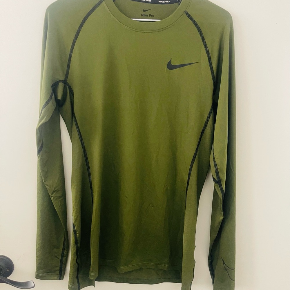 Nike Pro Dri-FIT Olive Shirt